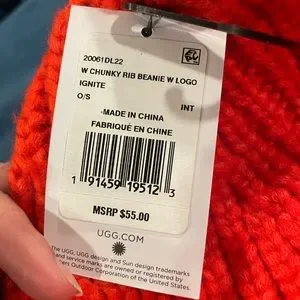Ugg chunky rib beanie burnt orange BNWT UGG | Accessories | Ugg Chunky Rib Beanie Burnt Orange Bnwt  main image 2